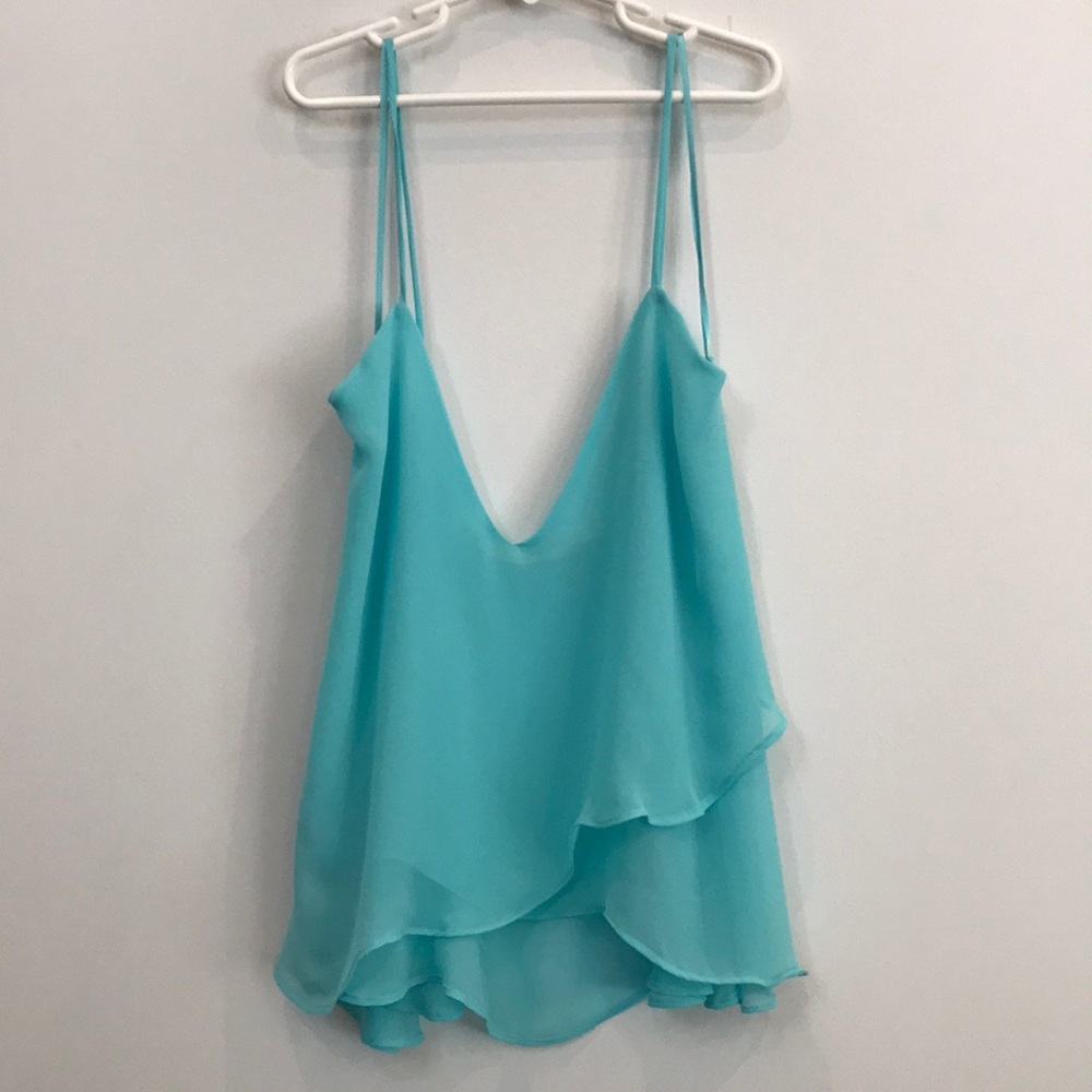 Zara Cropped Ruffled Cami